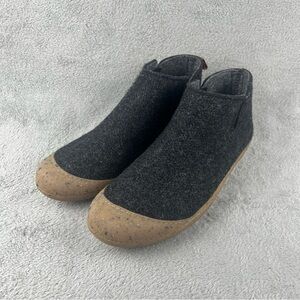 Huckberry Greys Wool Outdoor Slipper Boot Mens 12 Charcoal Gray Beige Winter